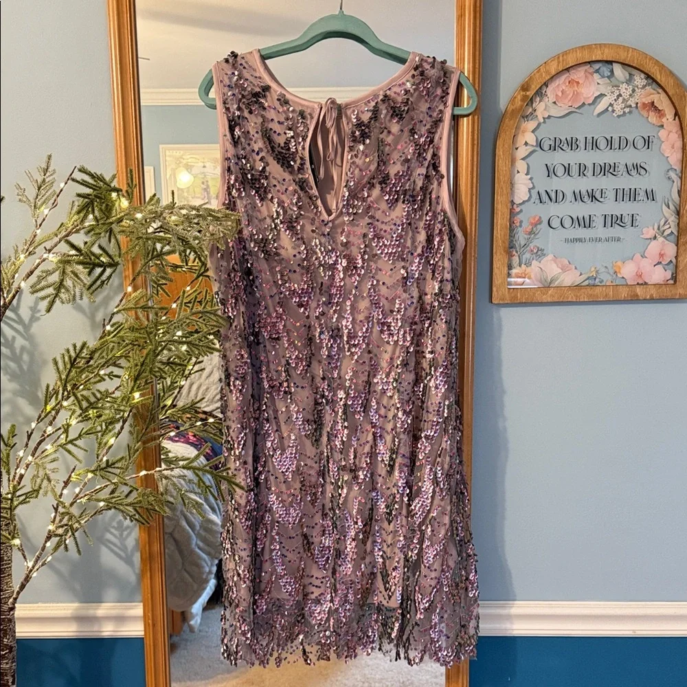 Torrid Lavender Sequin Mini Dress - Picture 3 of 3